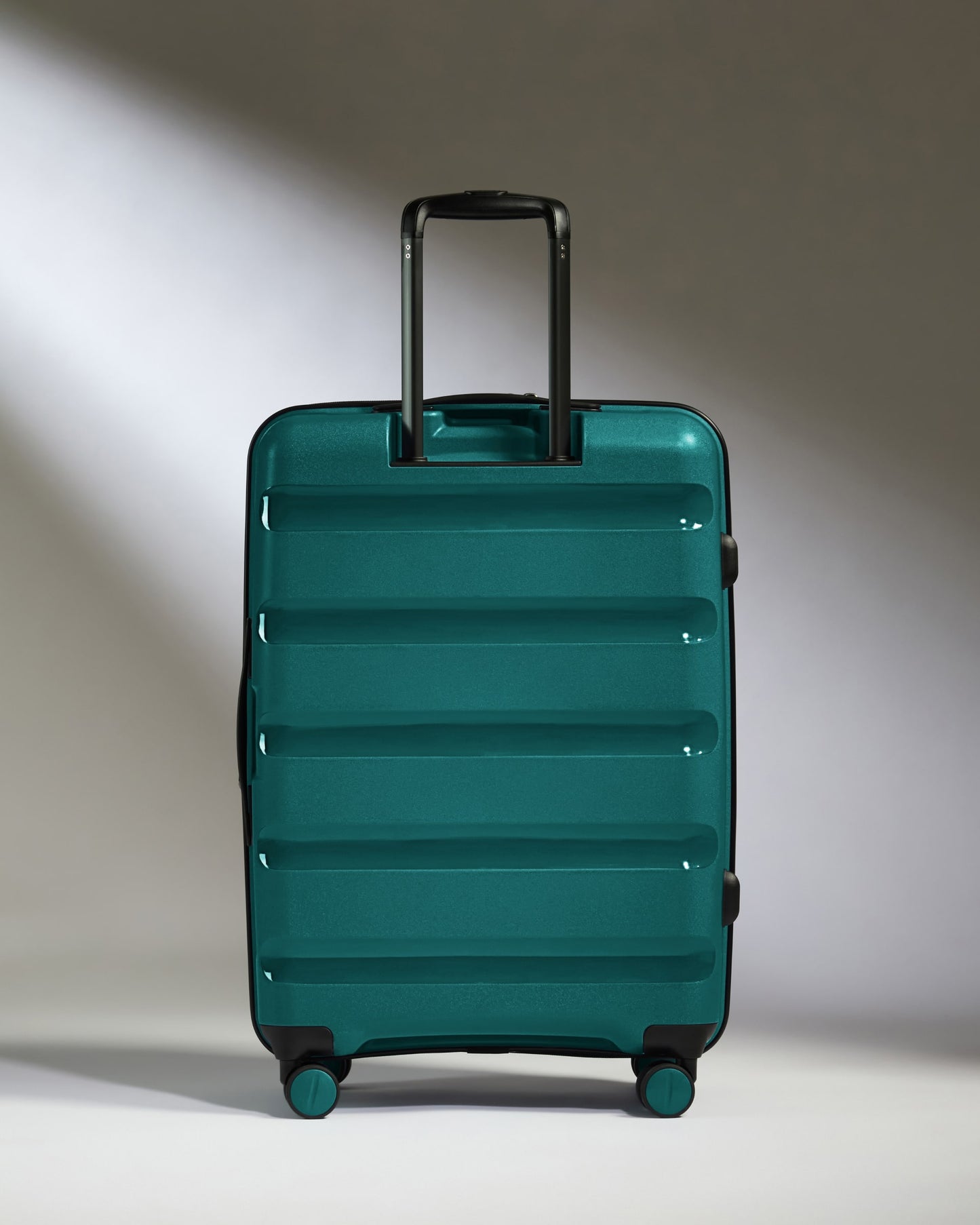 Medium Luggage in Deep Teal - Logo Stripe