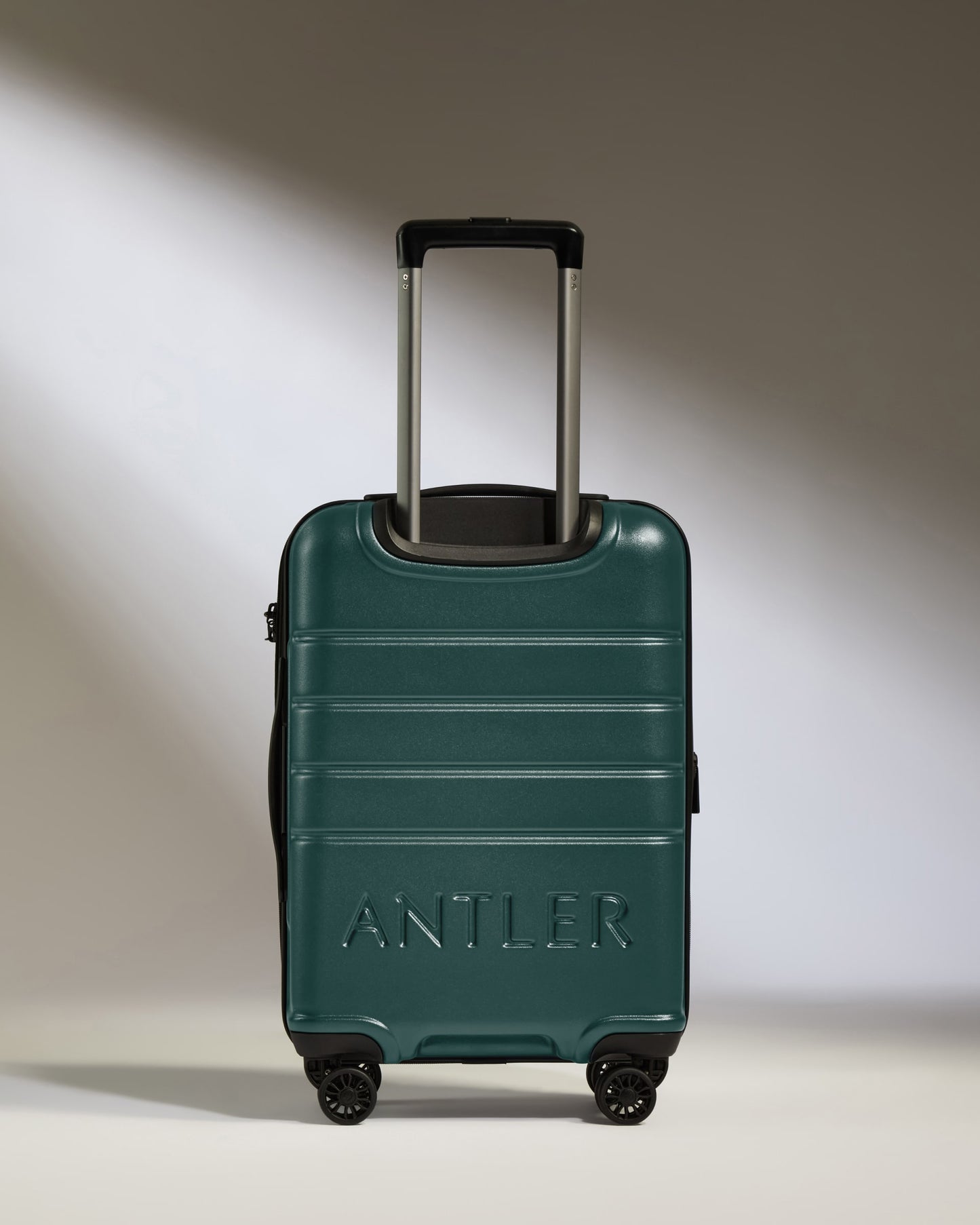 Expandable Carry-on Luggage in Dark Teal - Logo