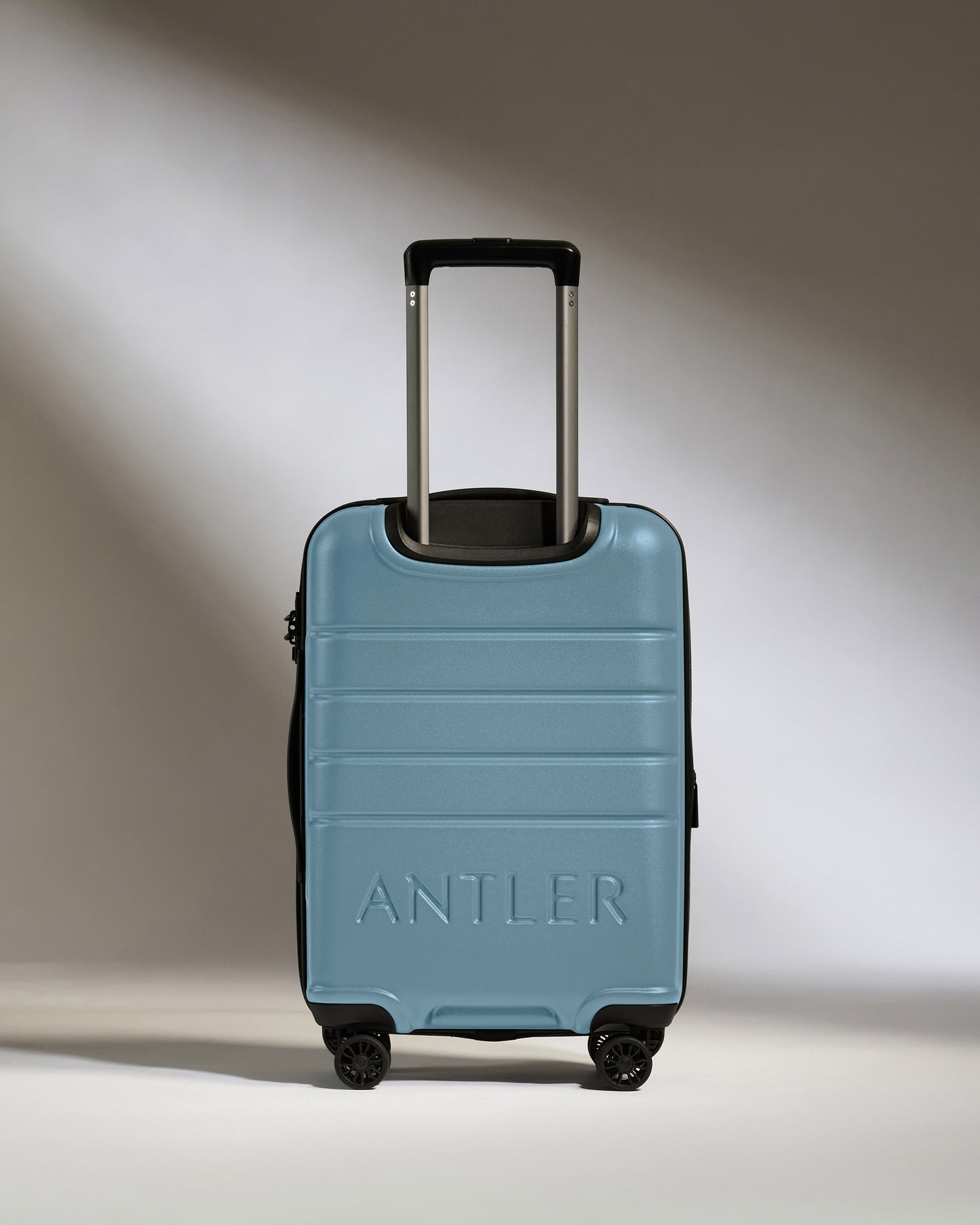Expandable Carry-on Luggage in Light Blue - Logo