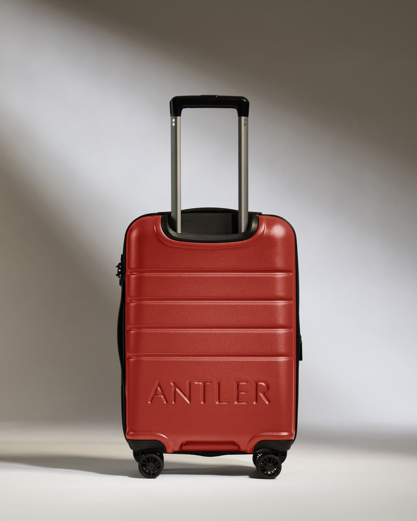 Expandable Carry-on Luggage in Red Orange - Logo