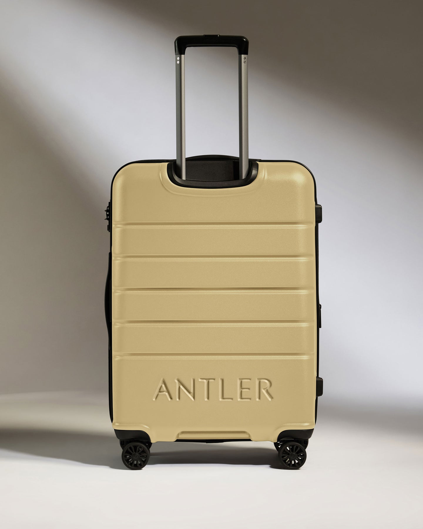 Medium Luggage in Dark Sand - Logo
