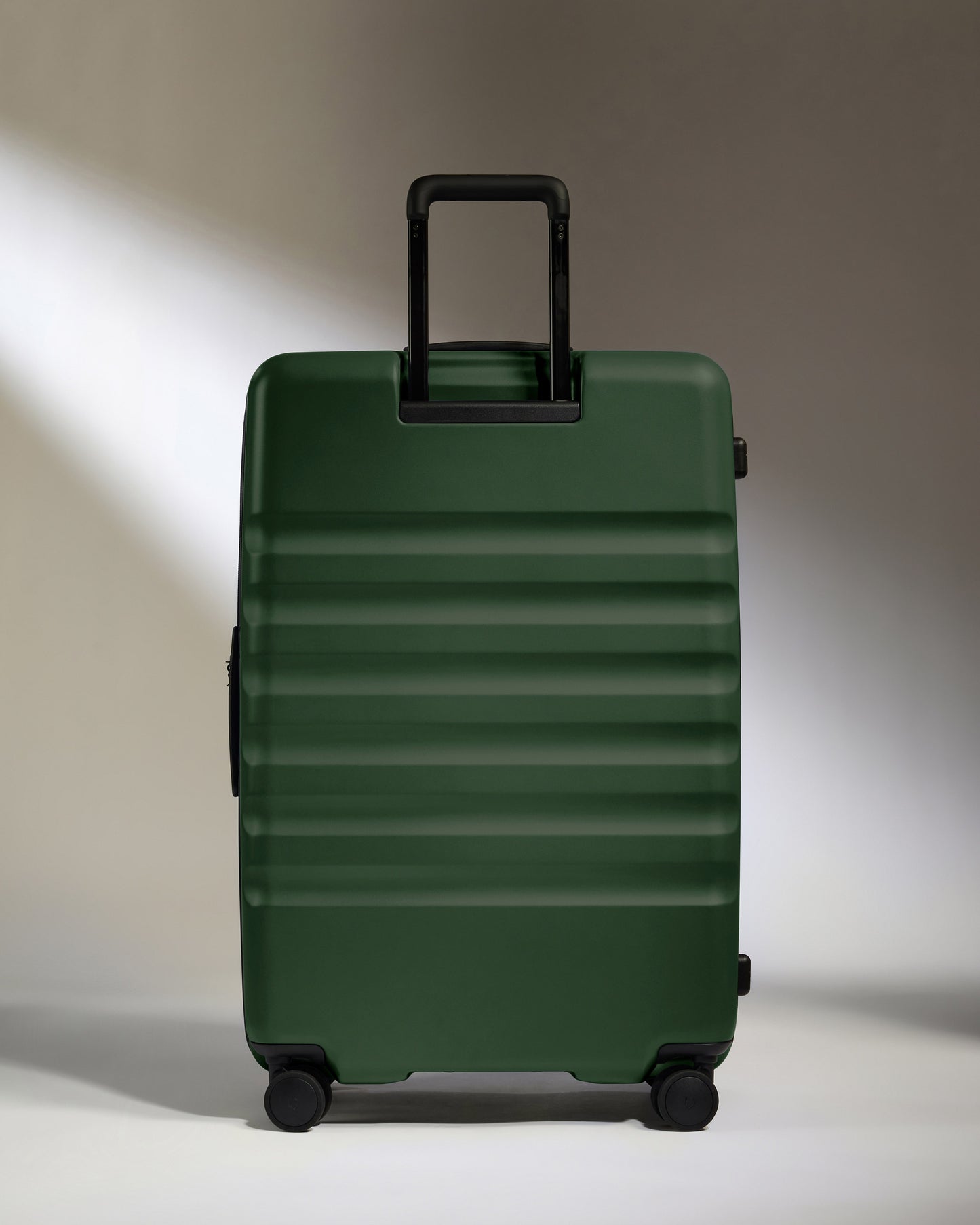 Dual Opening Large Luggage in Antler Green - Icon Stripe