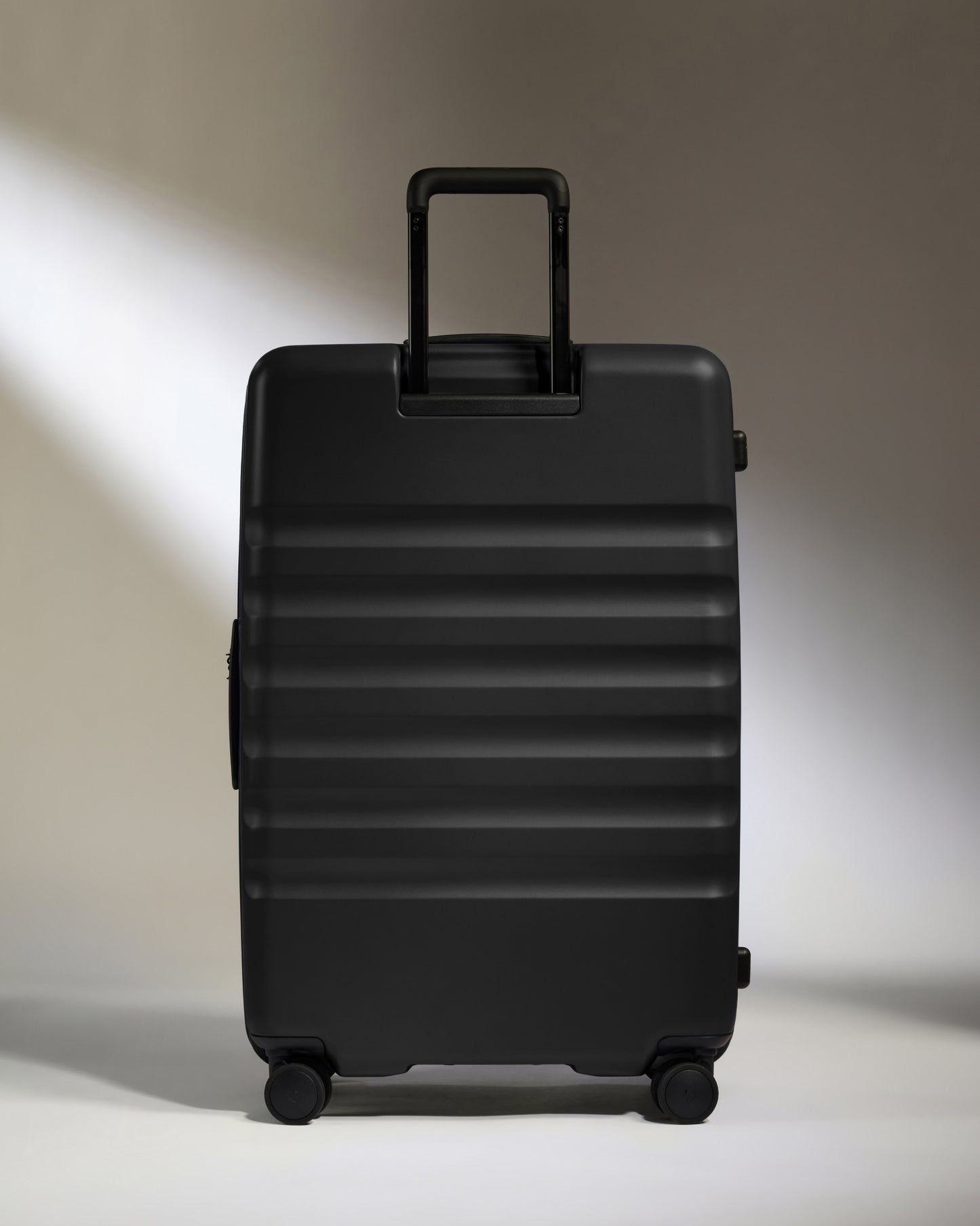 Dual Opening Large Luggage in Black - Icon Stripe