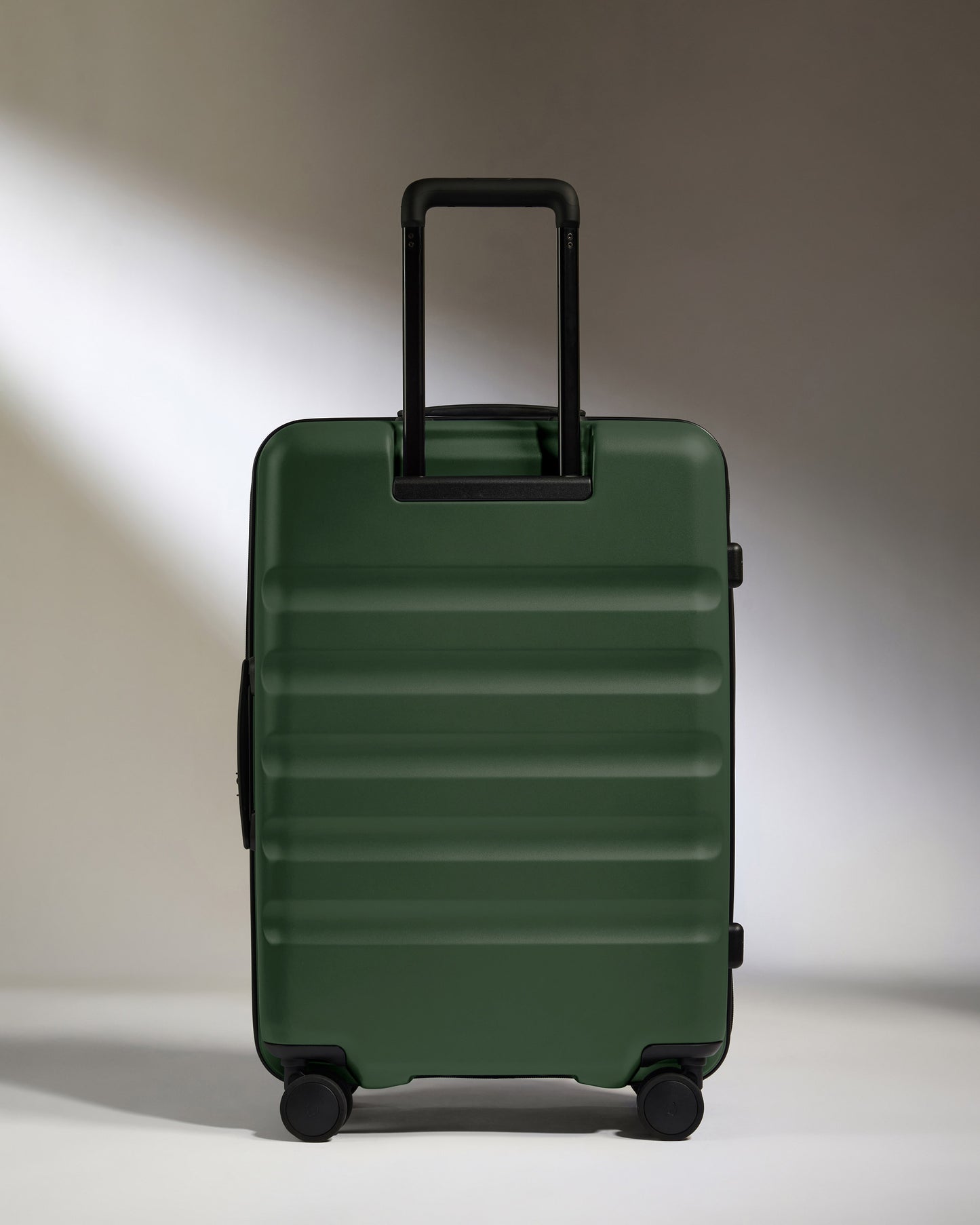 Dual Opening Medium Luggage in Antler Green - Icon Stripe