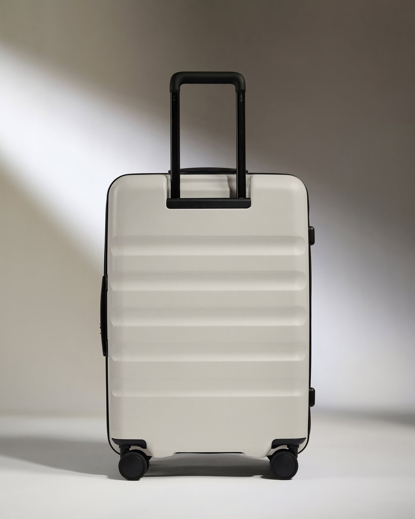 Dual Opening Medium Luggage in Taupe - Icon Stripe