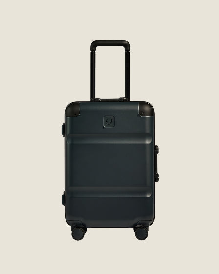a black suitcase with wheels