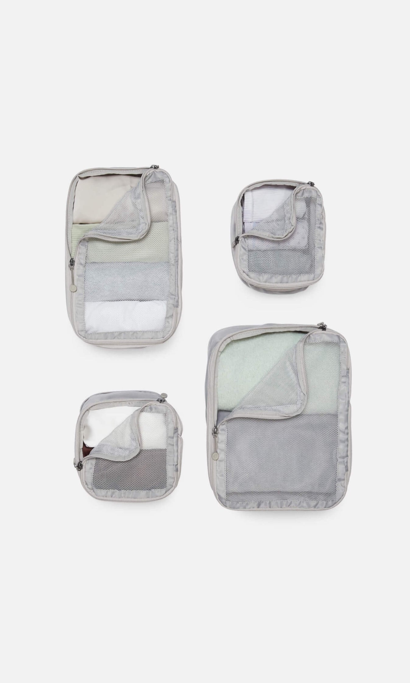 Packing Cubes in Beige Set of 4 » Travel Accessories » Packing