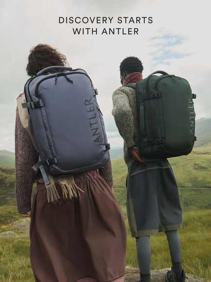 a couple of people with backpacks