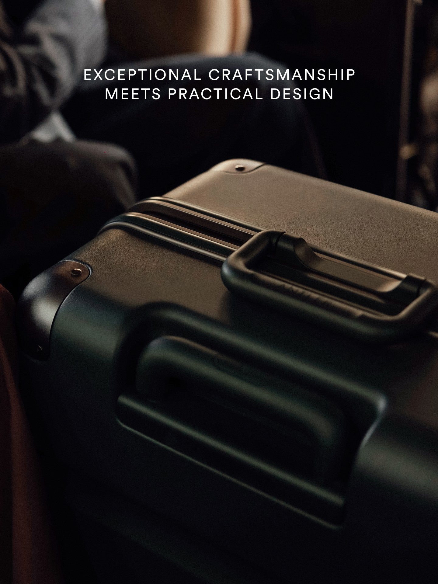 a close up of a black suitcase