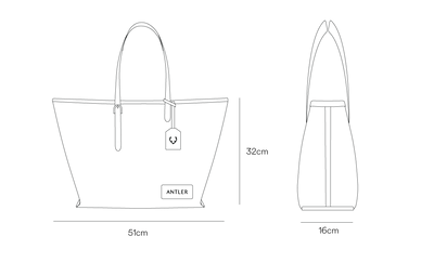 a black and white image of a bag