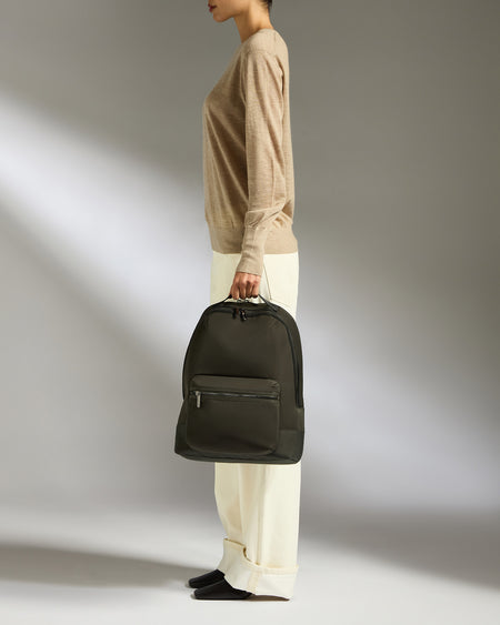 Icon Backpack in Dark Khaki Green