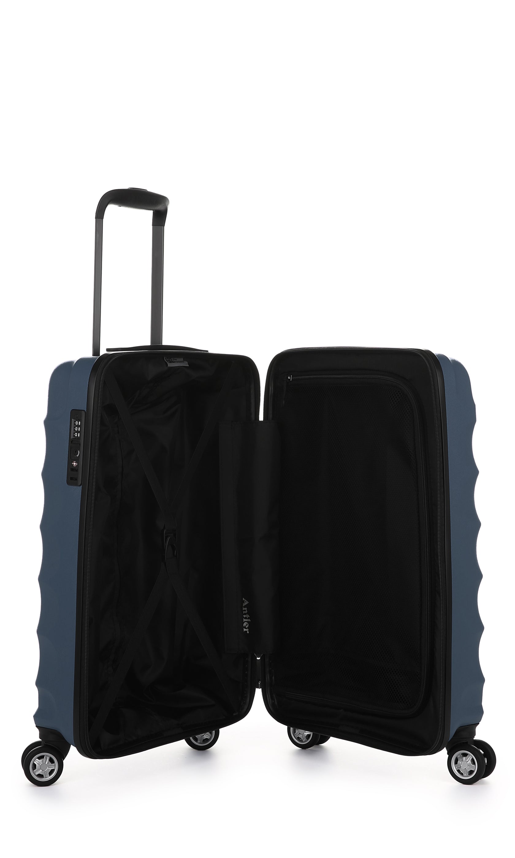 Juno Cabin Suitcase 56x35x25.5cm Navy Hard Suitcase Antler AU Antler Luggage Australia
