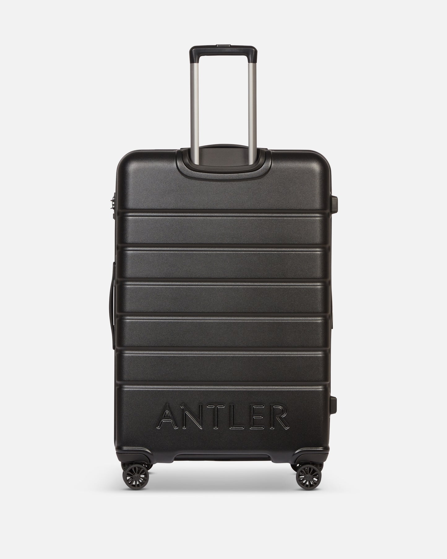 Large Luggage in Black - Logo