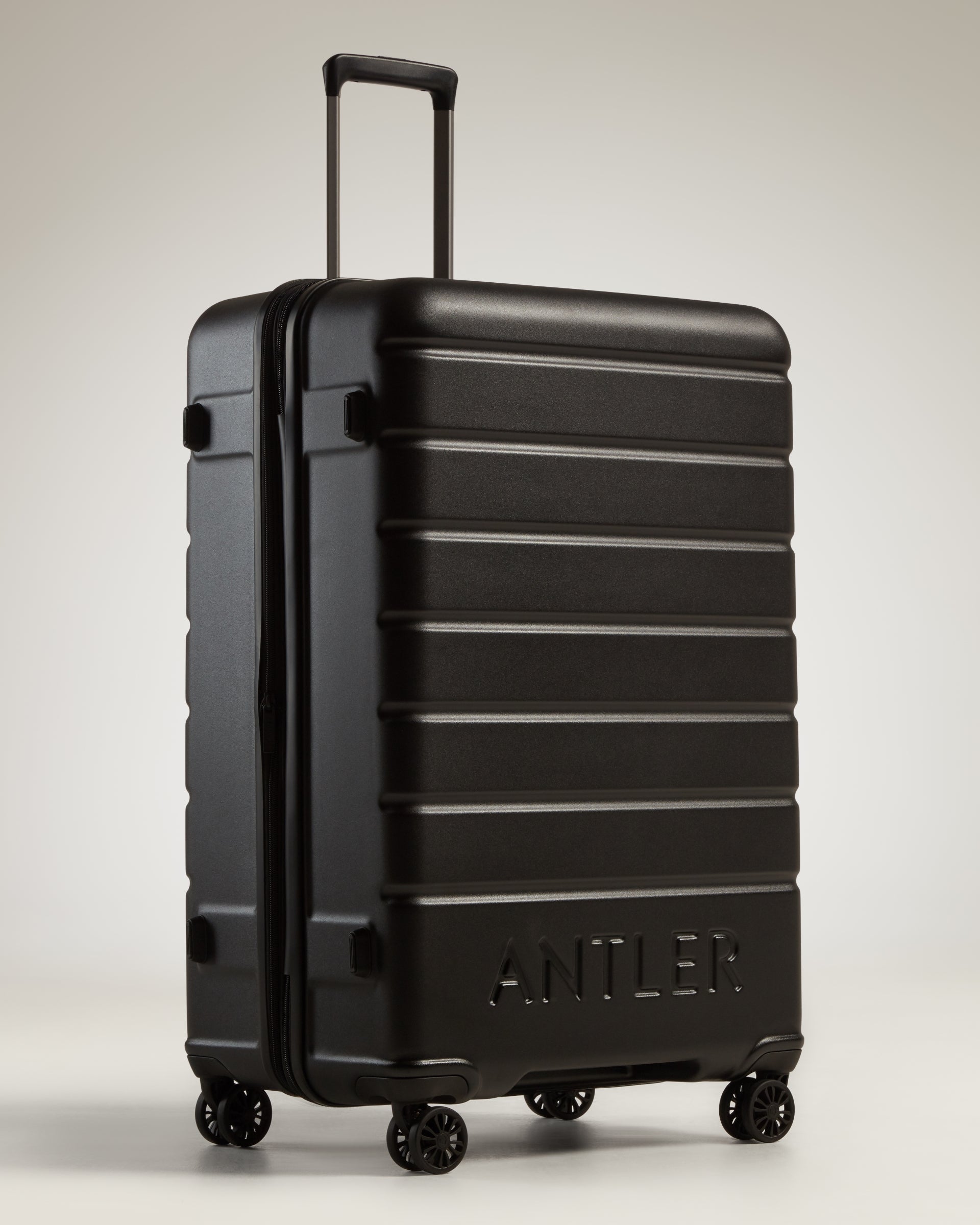 Large Luggage Black Logo Lightweight Hard Shell Suitcase