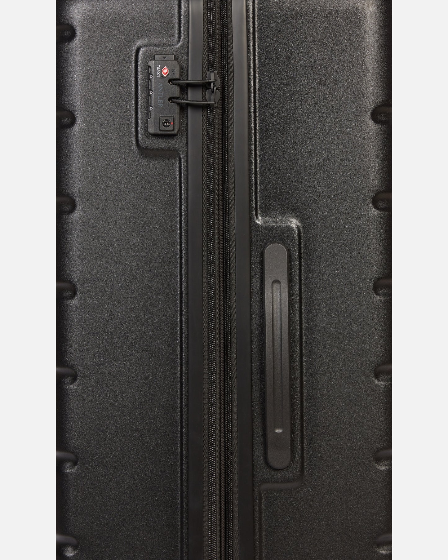 Large Luggage in Black - Logo
