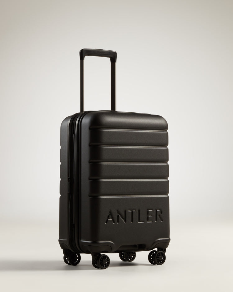 Expandable Carry-on Luggage in Black - Logo