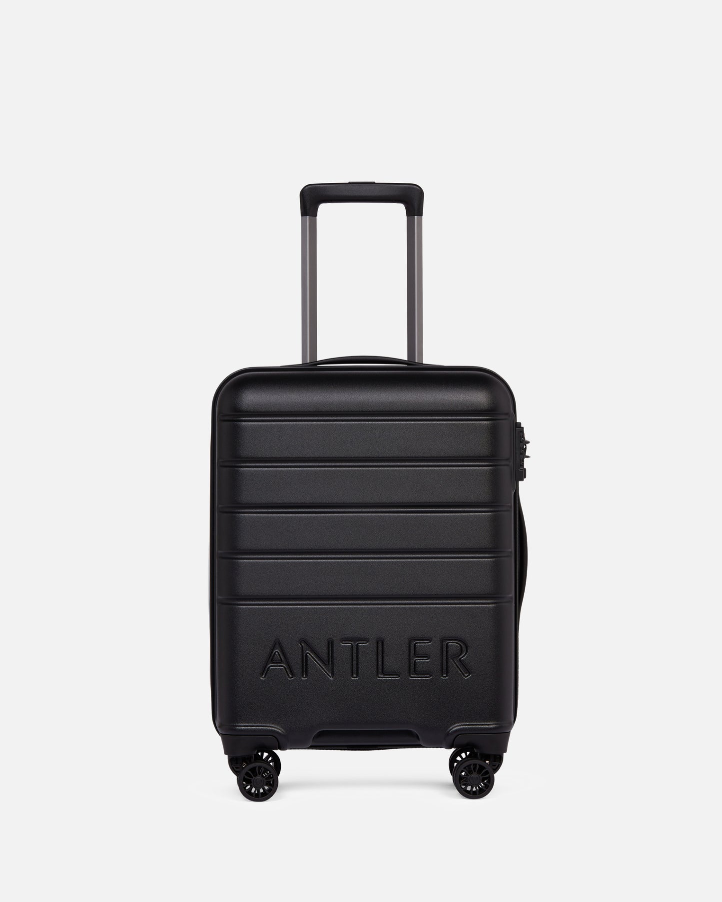Expandable Carry-on Luggage Set in Black - Logo