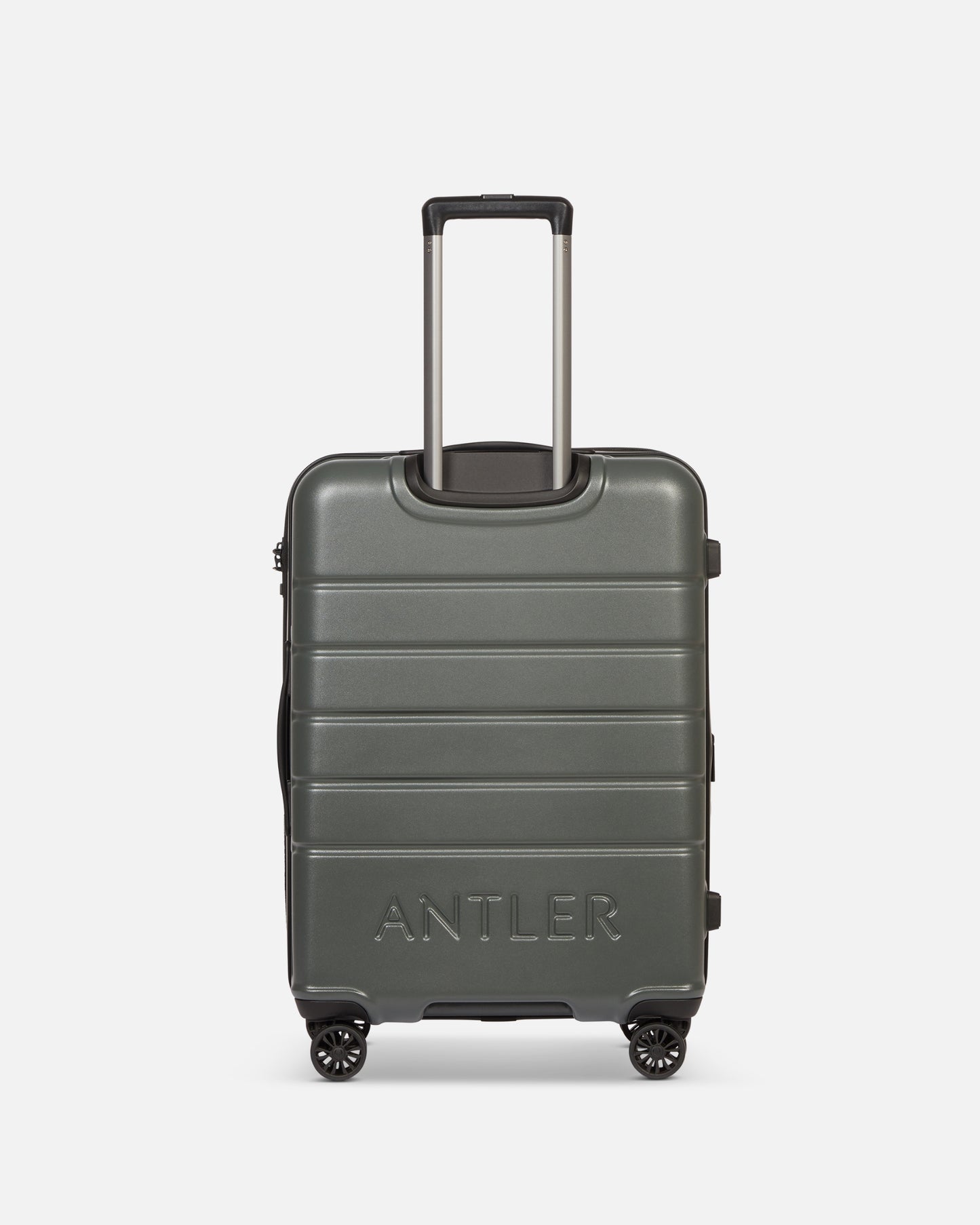 Medium Luggage in Moss Grey - Logo