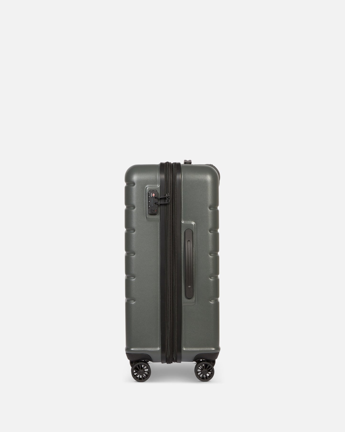 Medium Luggage in Moss Grey - Logo