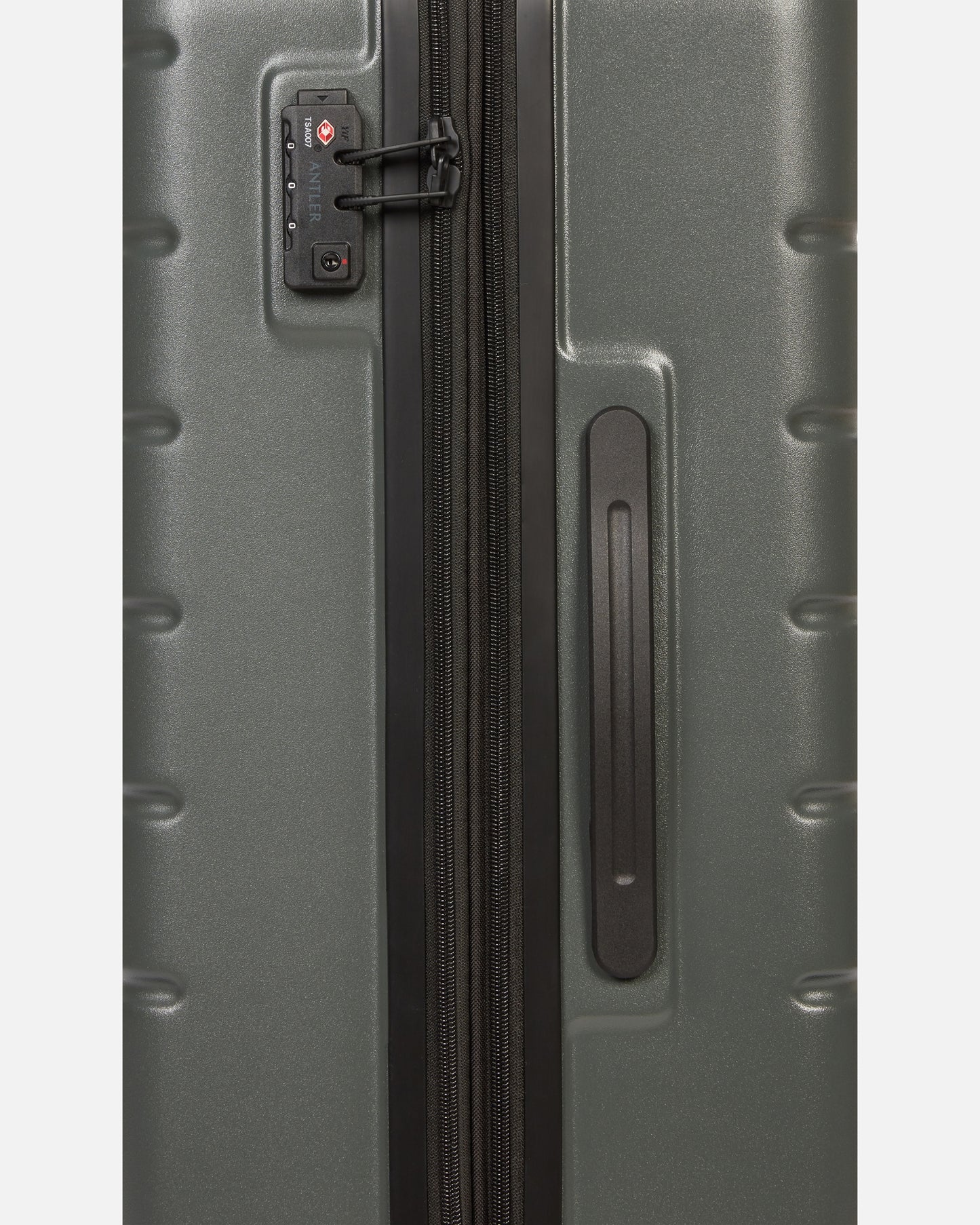 Medium Luggage in Moss Grey - Logo