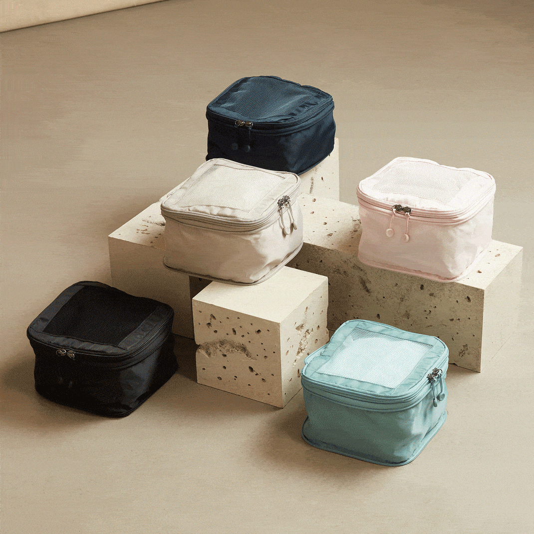 Packing Cubes in Green Set of 4 » Travel Accessories » Packing