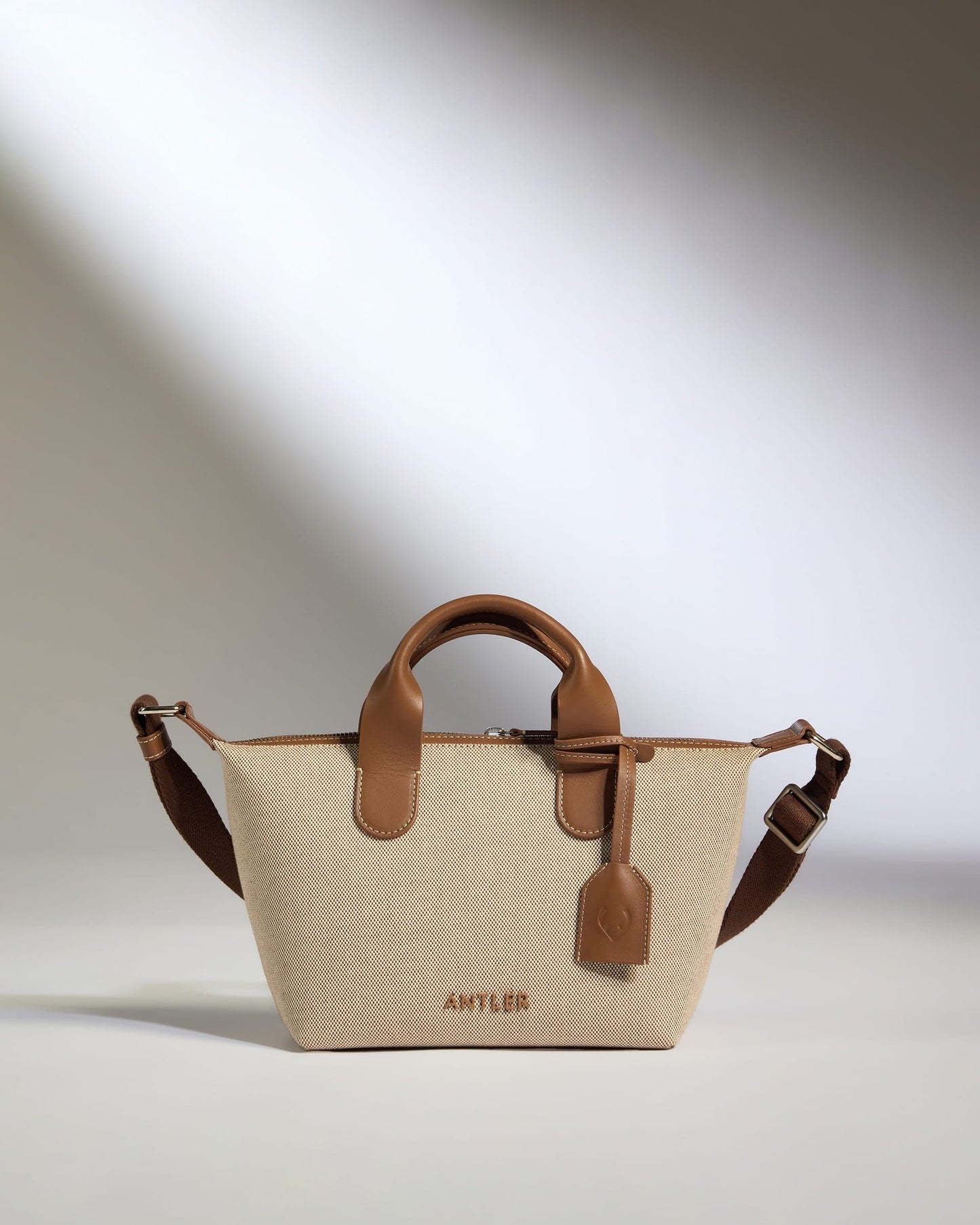 Antler Luggage -  Heritage Mini Crossbody Natural - Cross Body Bag Heritage Mini Crossbody Natural
