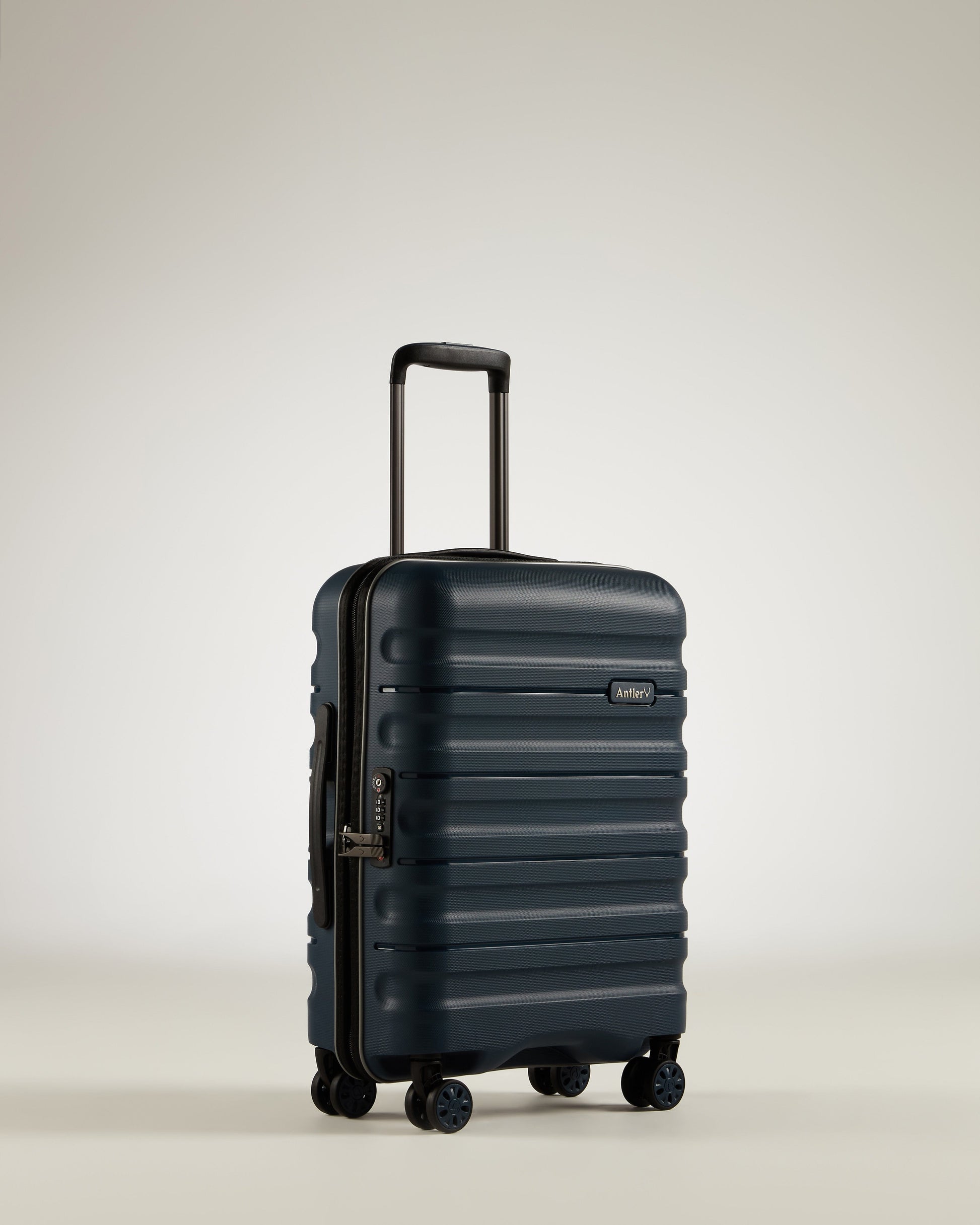 Lincoln Cabin Suitcase 55x35x23cm Navy Hard Suitcase Antler AU