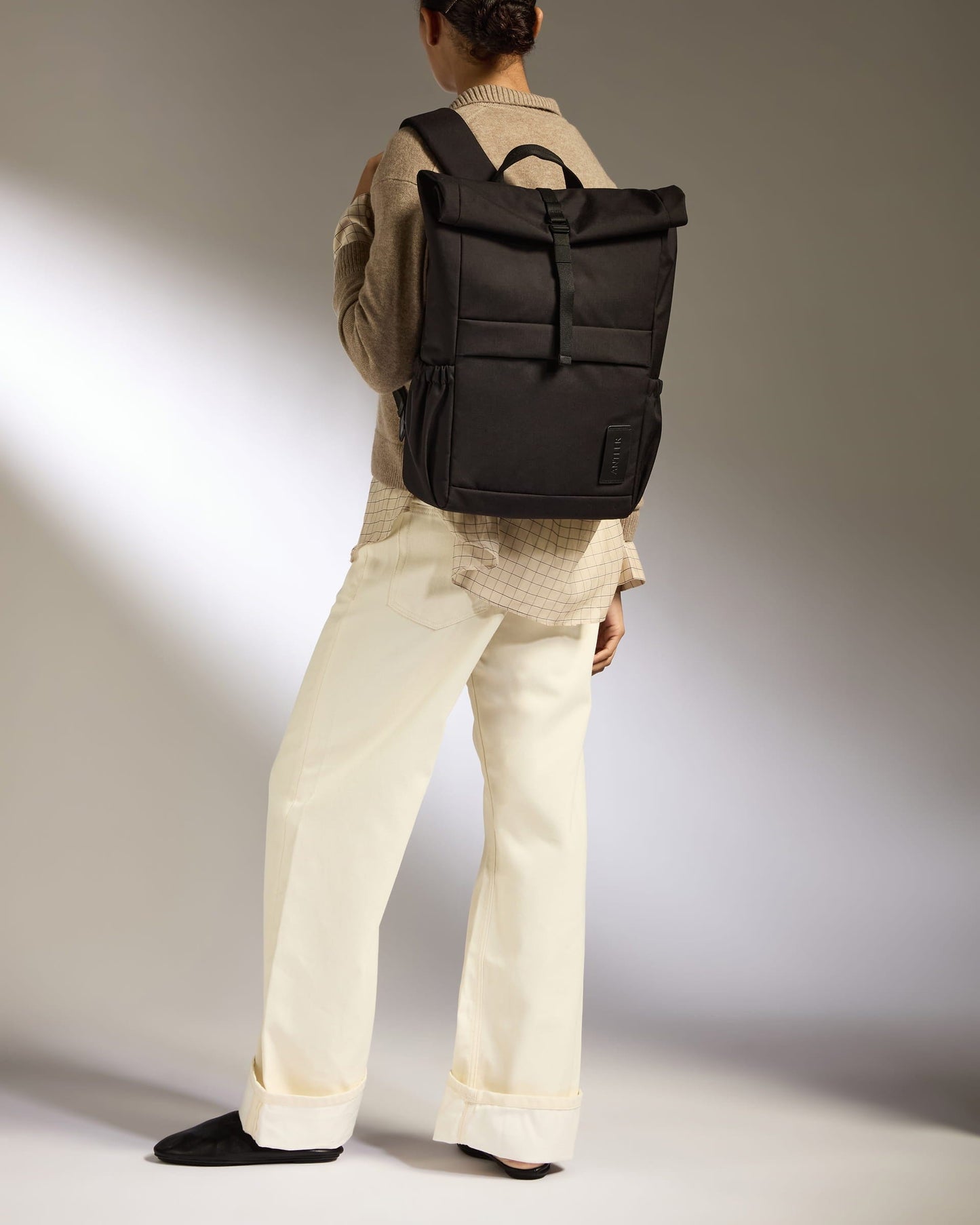 Antler Luggage -  Urban Core Rolltop Backpack in Black - Backpack | Large Urban Core Rolltop Backpack in Black