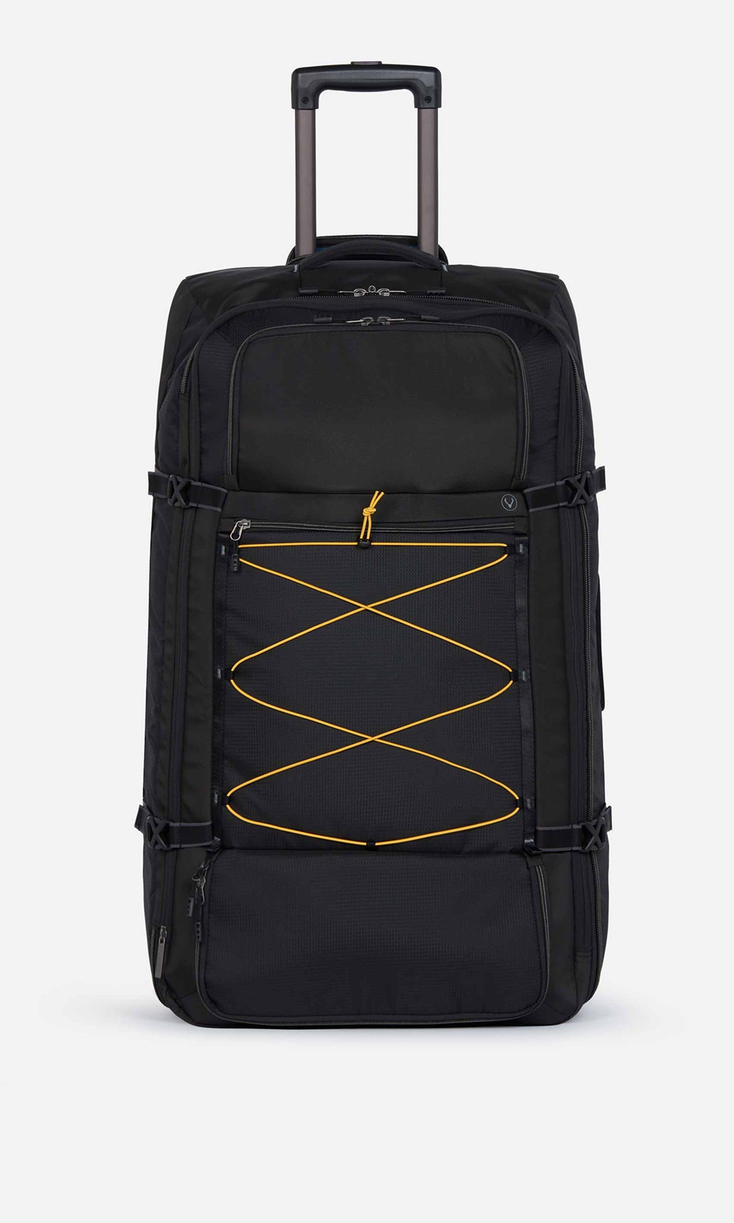 Bamburgh wheeled holdall in black