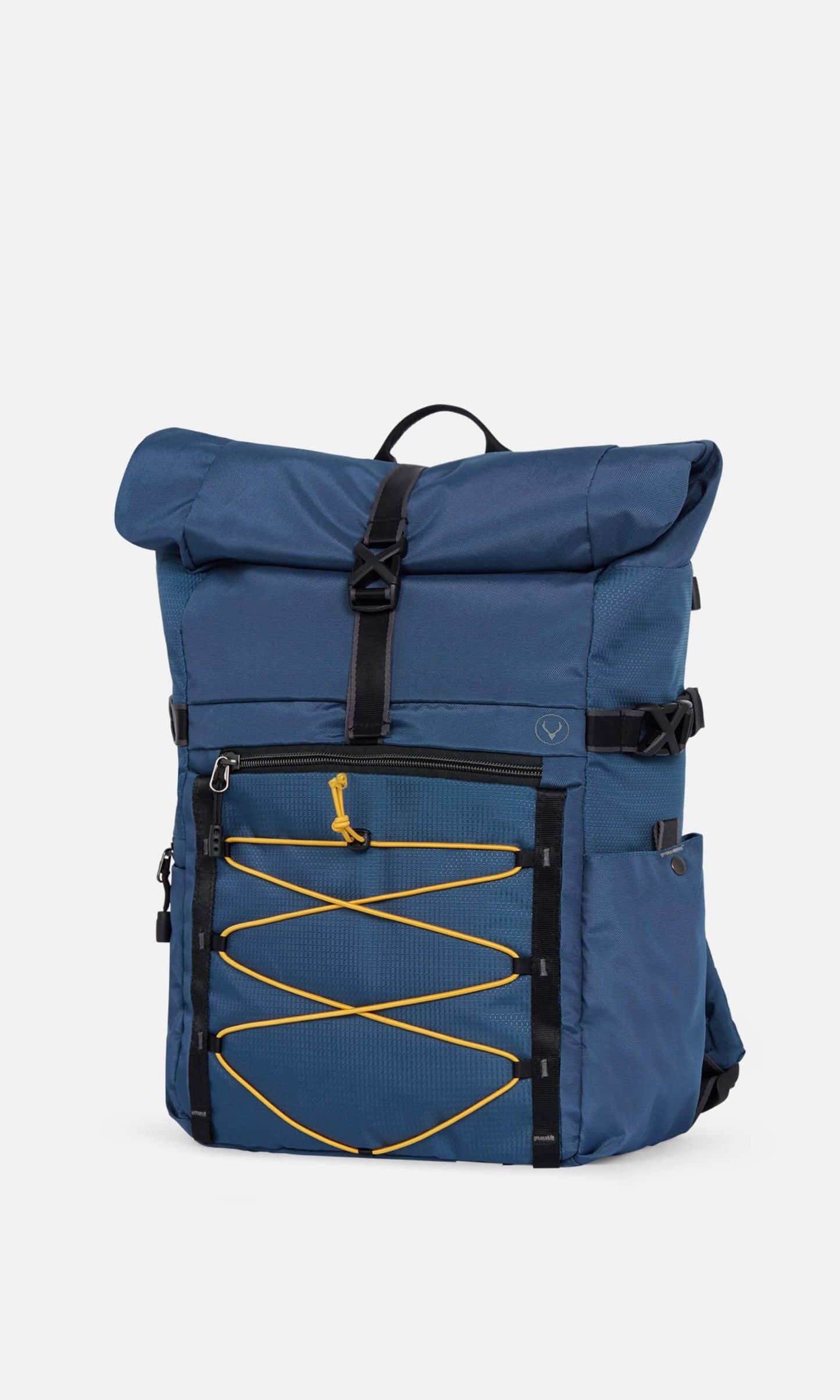 Bamburgh roll top backpack in navy