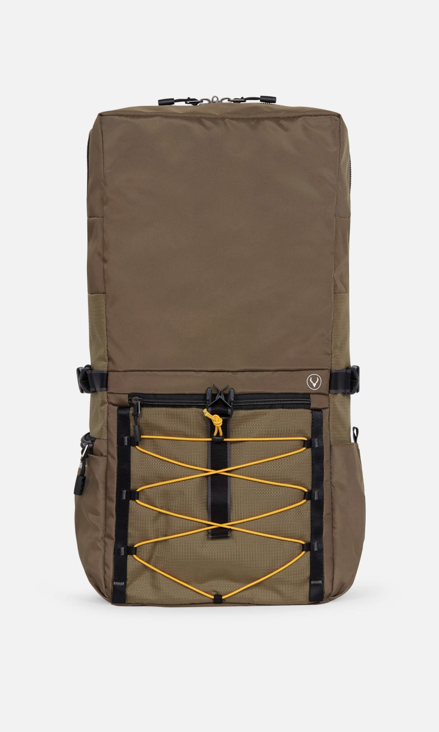 Bamburgh roll top backpack in khaki