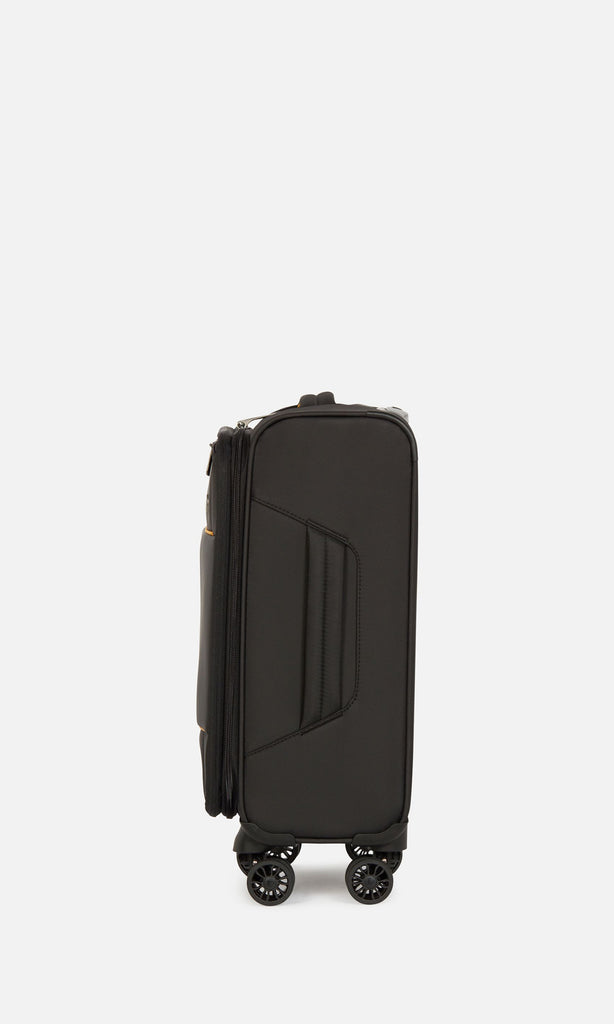 Brixham Cabin Suitcase Black Soft Shell Suitcase Antler AU Antler