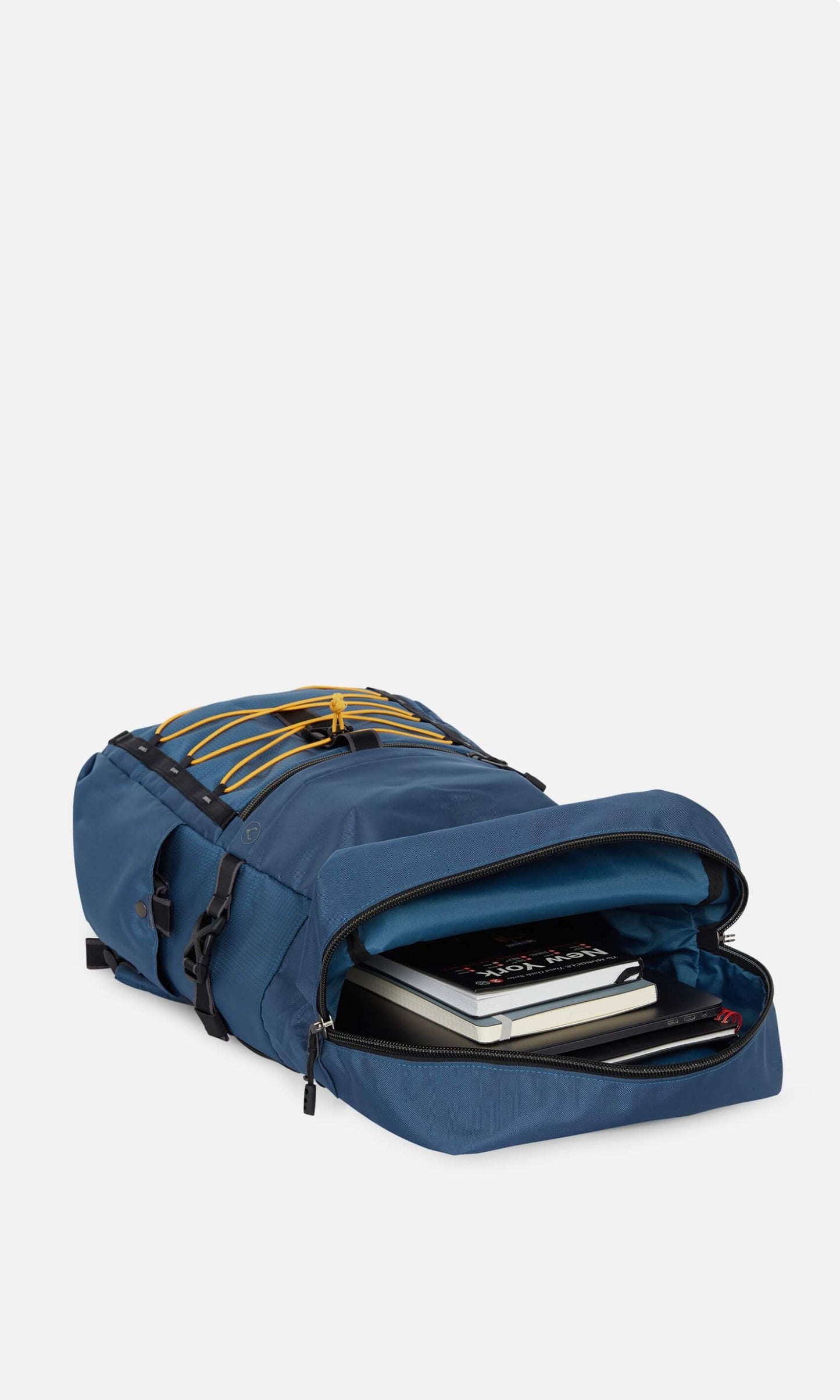 Bamburgh roll top backpack in navy