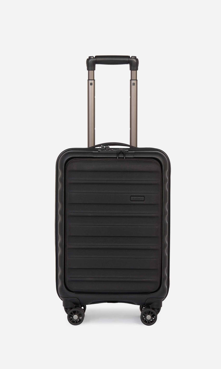 Clifton Cabin Pocket Suitcase Black Hard Suitcase Antler AU