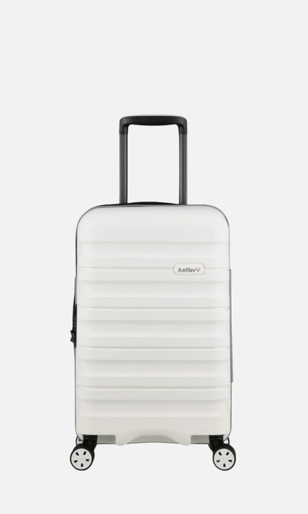 Expandable Carry-on Luggage in White - Lincoln